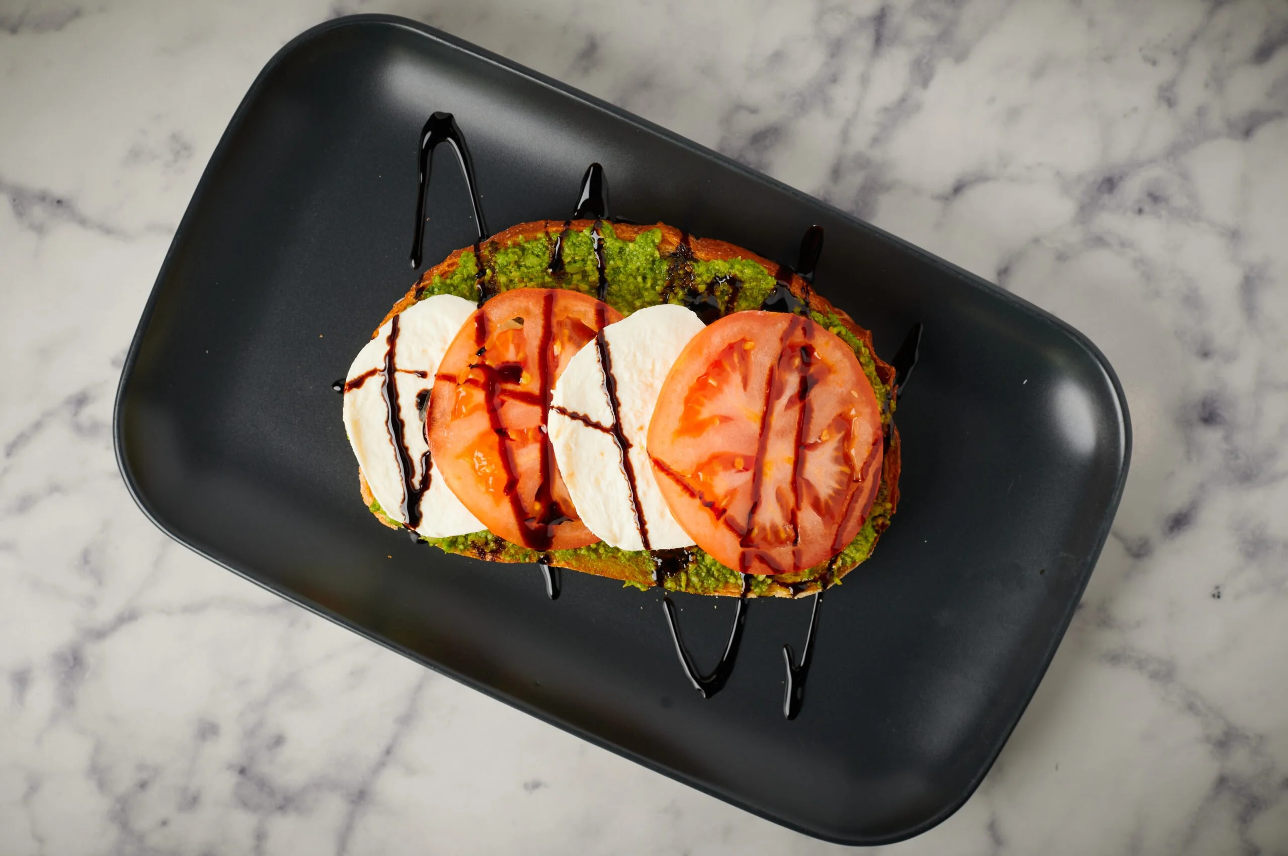 Pesto Caprese Toast
